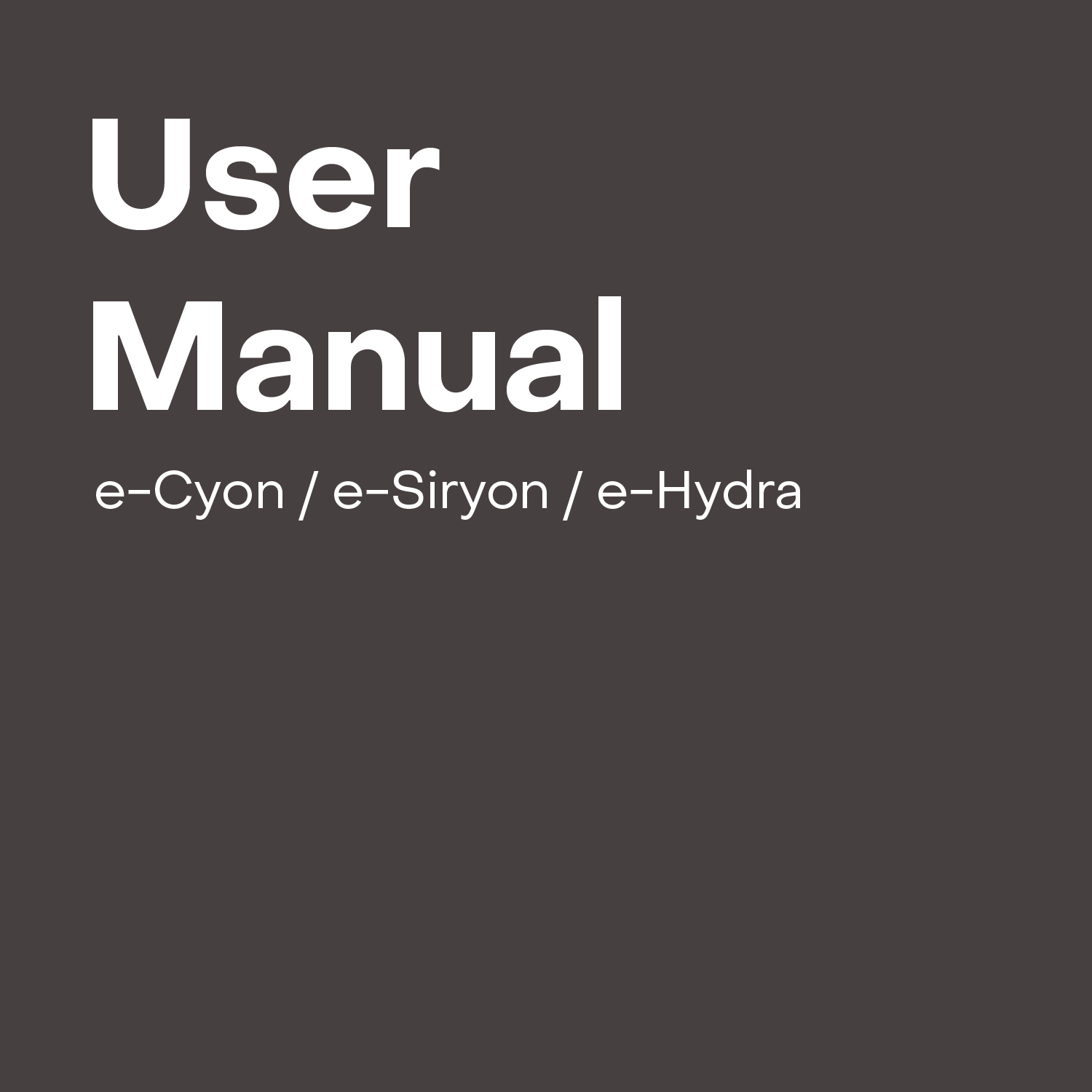 e-Cyon/e-Siryon/e-Hydra (2021-2024)